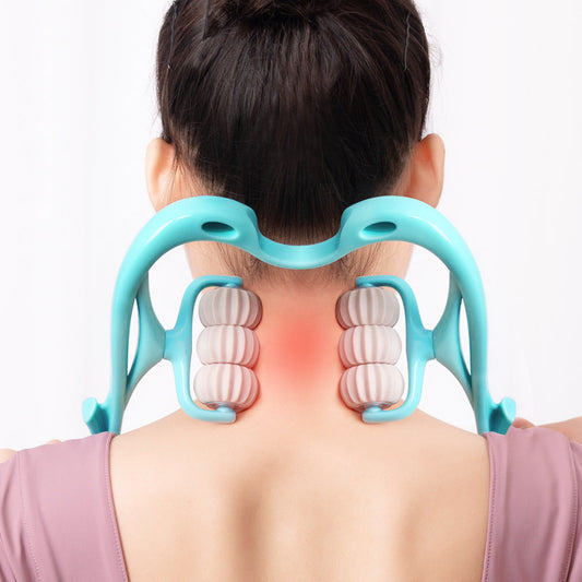 Six Wheel Neck Massager With Roller Therapy For Deep Relief