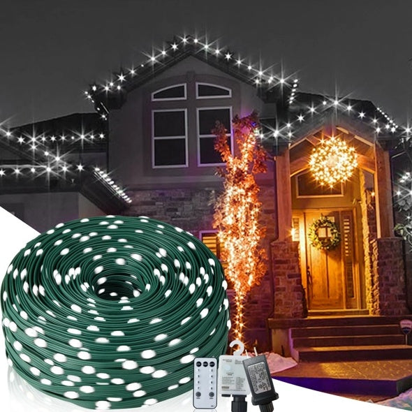 Christmas Rope Lights,1000LED 328Ft Outdoor Decorative String Strobe by ShopeeZone