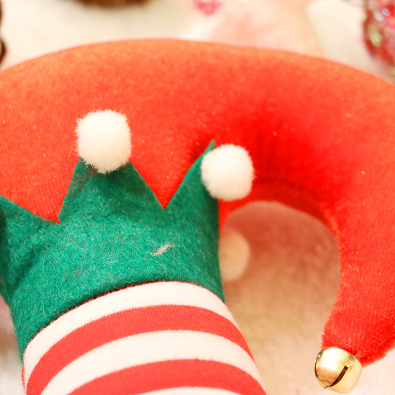 Fancy Christmas Caps Men Women Xmas Trousers Hat Clown Trousers Leg Hat For Party Celebration Home Gift