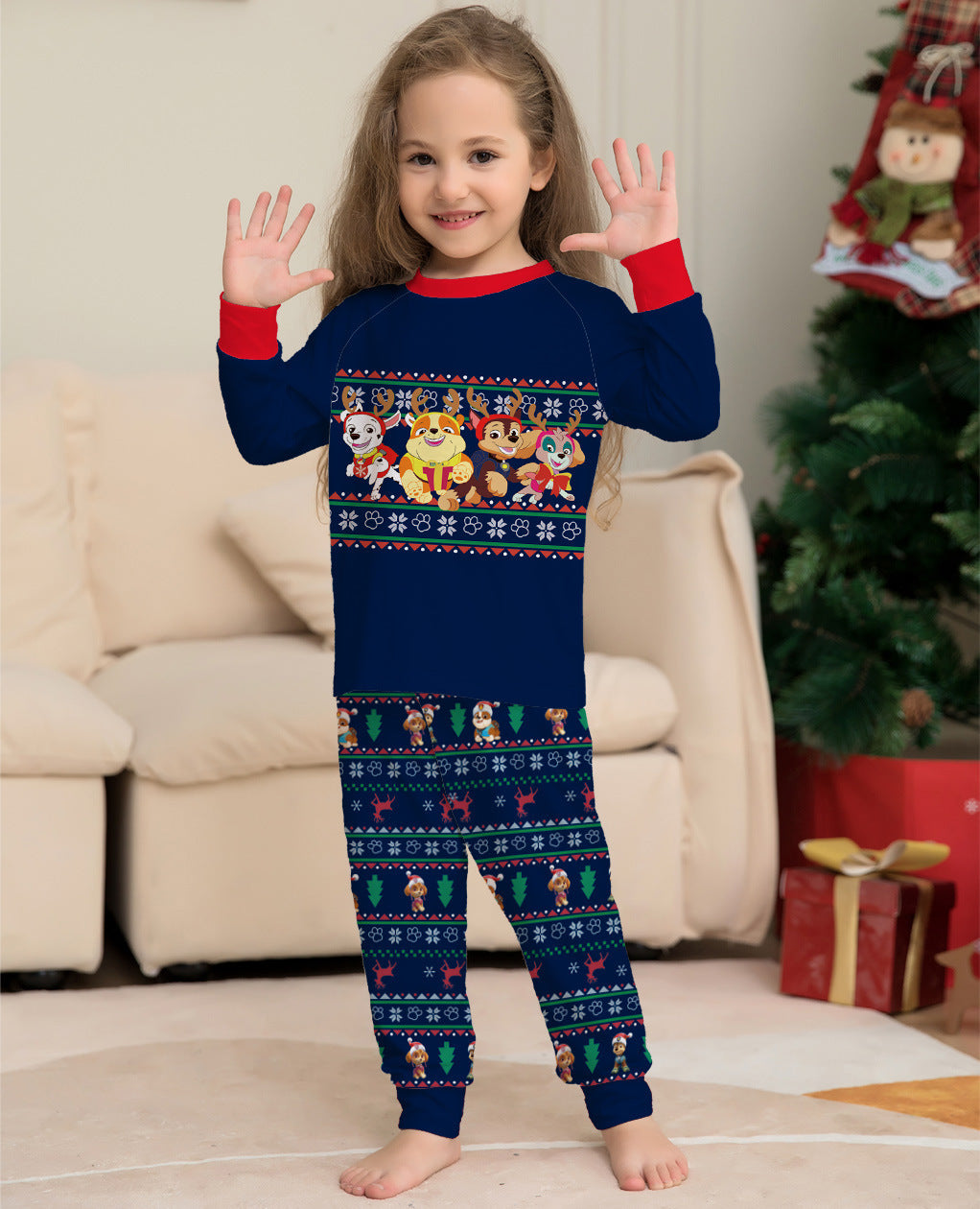 Matching Family Christmas Deer Pajamas Xmas Pjs Women Men Plaid Clothes Holiday Sleepwear by SHOPEEZONE