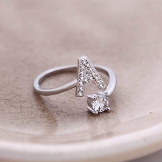 26 Letter English Rings Jewelry by SHOPEEZONE