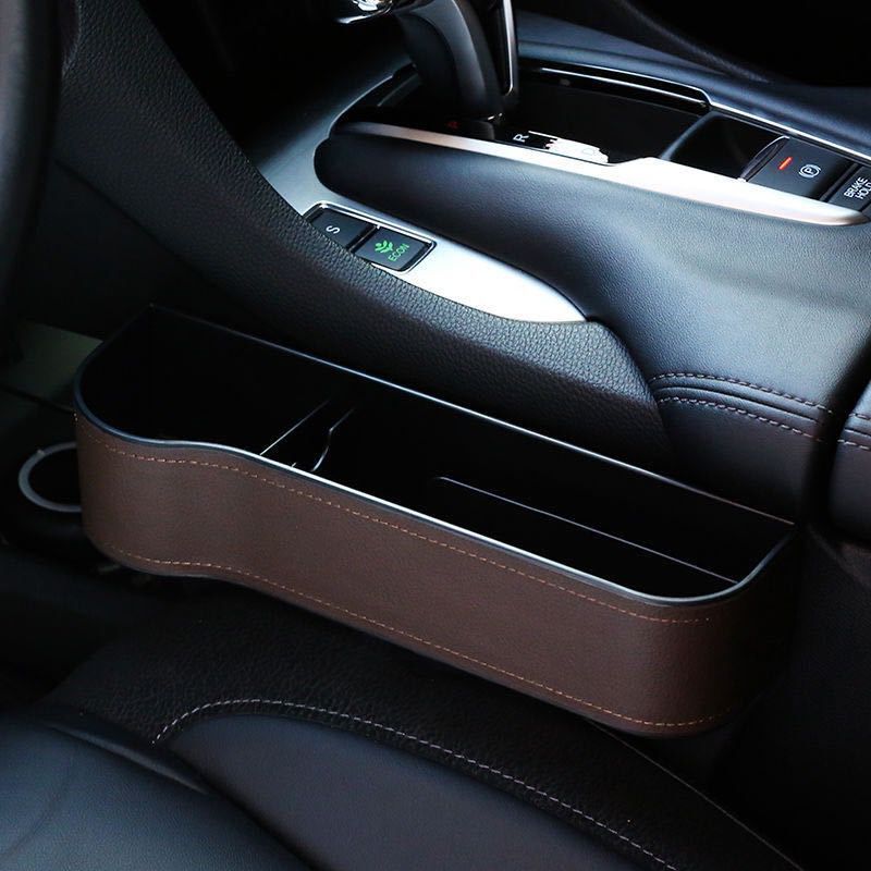 AuraAuto PU Leather Gap Box Organizer - Easy Access