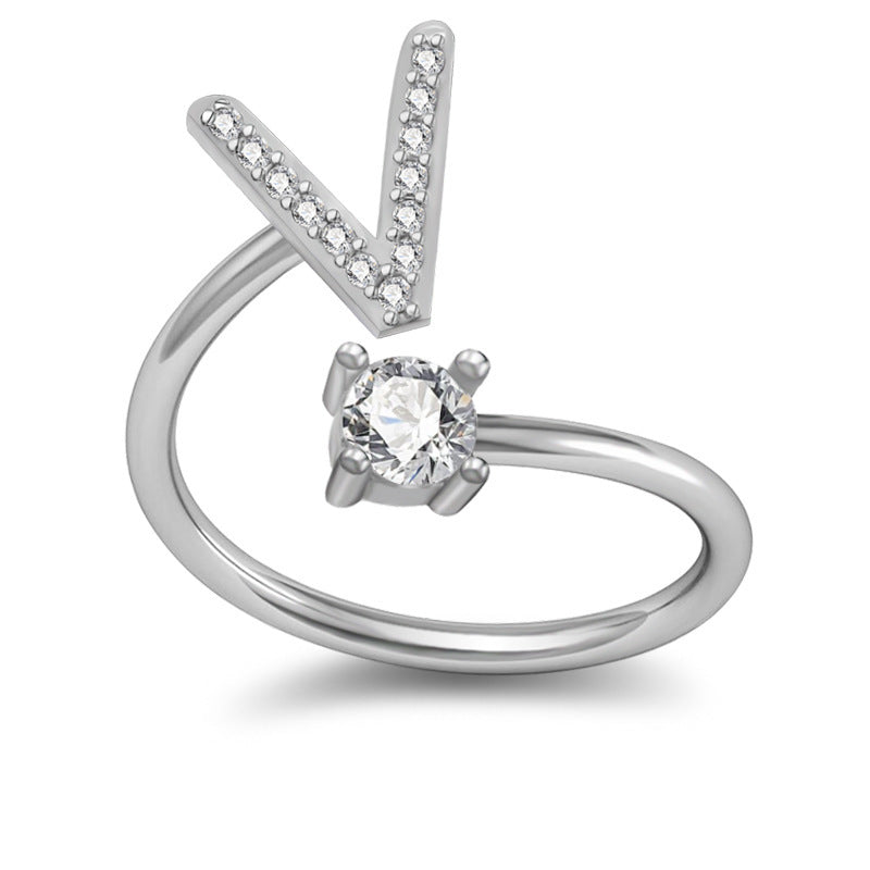 26 Letter English Rings Jewelry by SHOPEEZONE