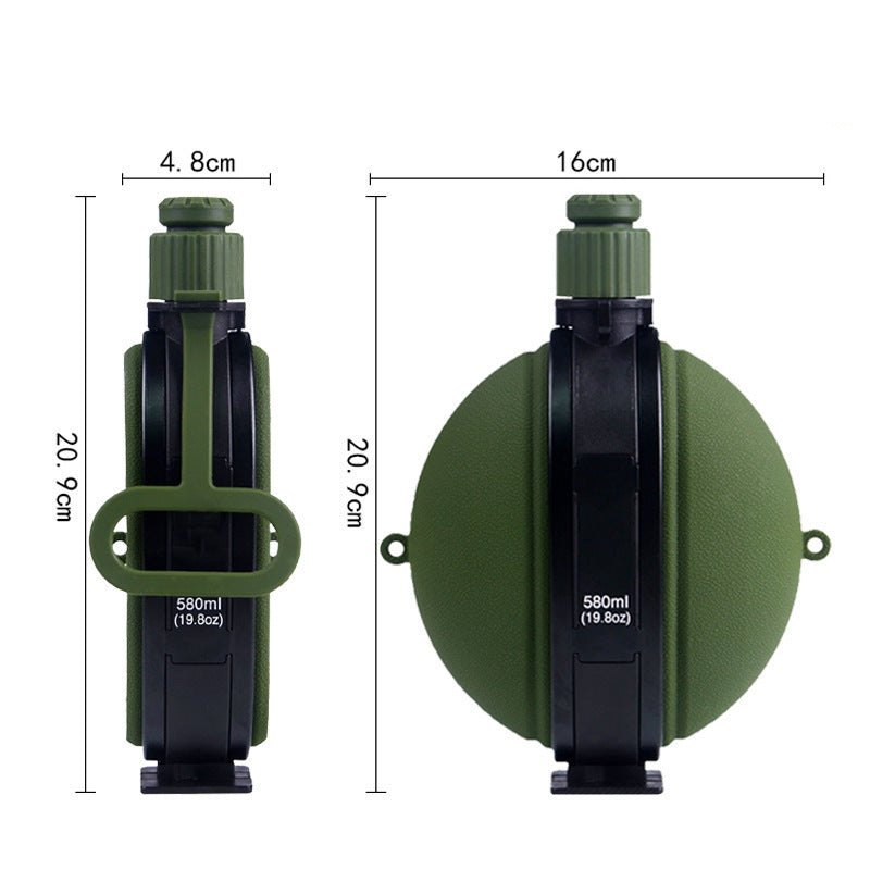 Outdoor Military Water Bottle Silicone Large Capacity Folding Water Kettle Hiking Camping Leak Proof Tour Water Bottle by ShopeeZone