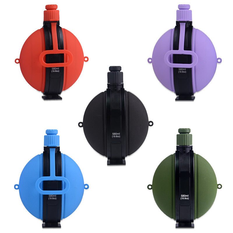 Outdoor Military Water Bottle Silicone Large Capacity Folding Water Kettle Hiking Camping Leak Proof Tour Water Bottle by ShopeeZone