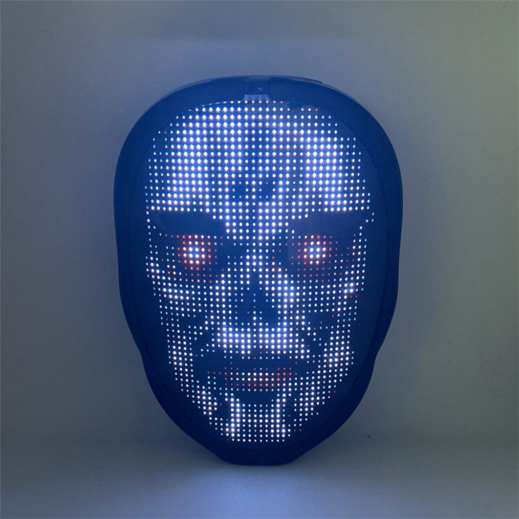 New Arrival LED Mask Face-changing Glowing Mask APP Control DIY Shining Mask for Holiday DJ Party Carnival by SHOPEEZONE