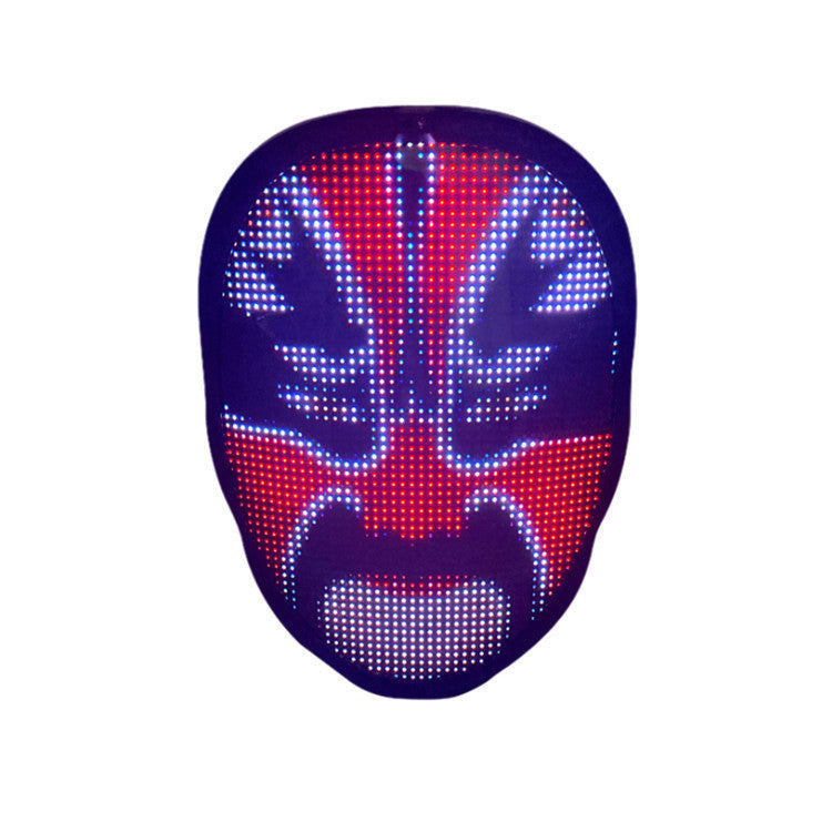 New Arrival LED Mask Face-changing Glowing Mask APP Control DIY Shining Mask for Holiday DJ Party Carnival by SHOPEEZONE