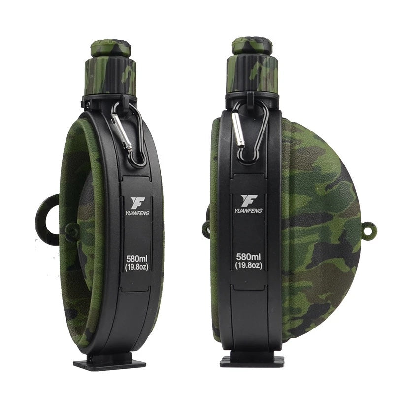 Outdoor Military Water Bottle Silicone Large Capacity Folding Water Kettle Hiking Camping Leak Proof Tour Water Bottle by ShopeeZone