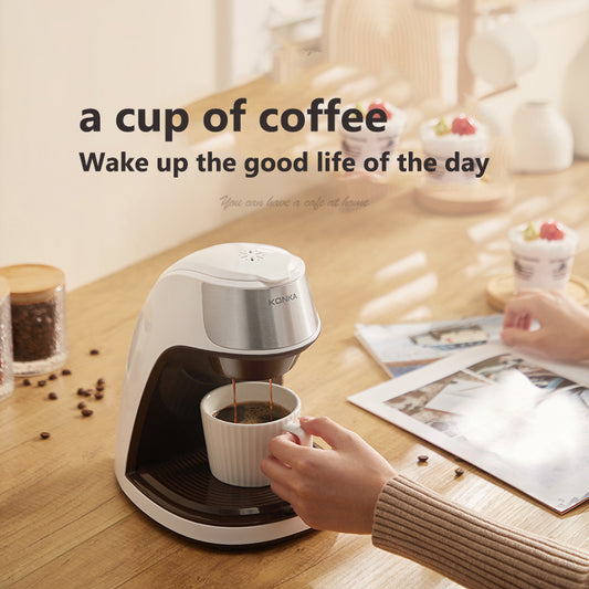 New Coffee Machine Fully Automatic Home Office Mini American Small Portable Coffee Maker by SHOPEEZONE