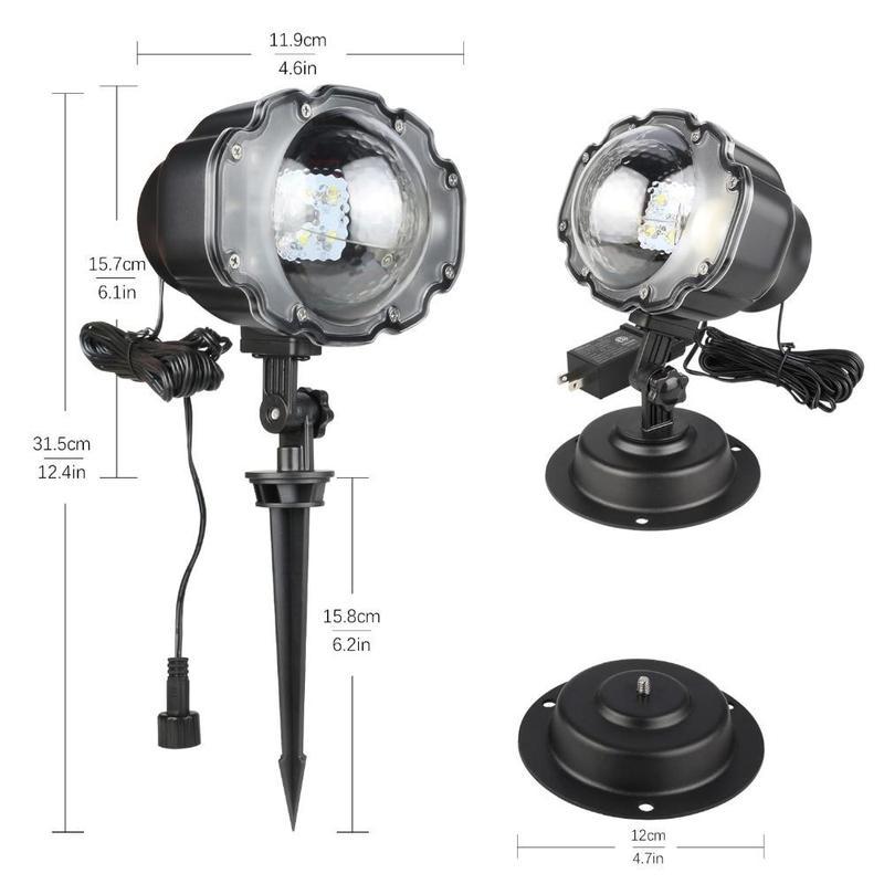 LED Christmas Light Projector Snow Projection Lamp by SHOPEEZONE