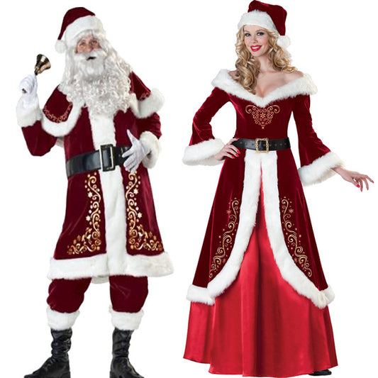 Santa couple costume Christmas dress by SHOPEEZONE