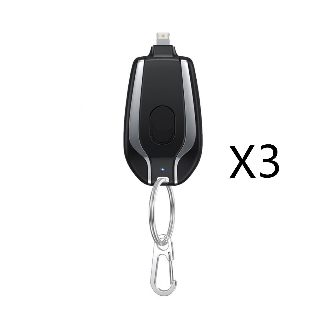 1500mAh Mini Power Emergency Pod Keychain Charger With Type-C Ultra-Compact Mini Battery Pack Fast Charging Backup Power Bank by SHOPEEZONE