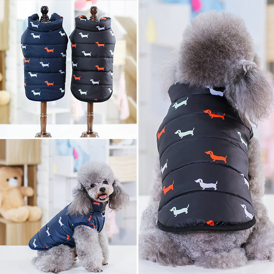 Cotton Casual Dog Vest for Dogs: Black, Dark Blue, S-XXL