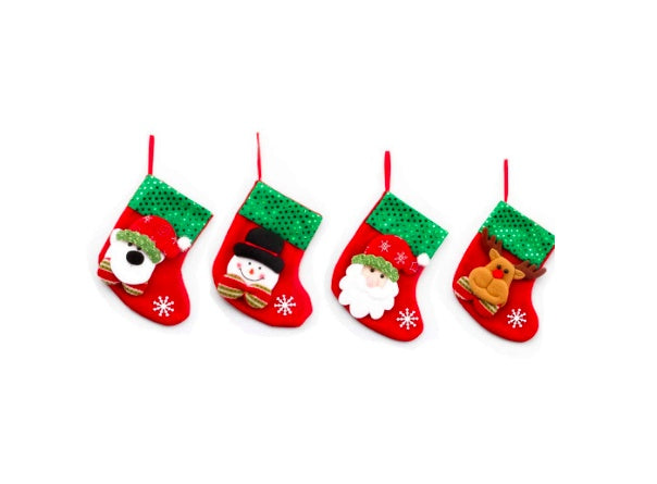 Christmas Decorations Santa Claus Socks Christmas Tree Pendant Christmas Socks Gift Bag Christmas Bag by SHOPEEZONE