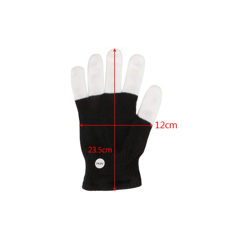 Led Glowing Gloves Rainbow Glowing Gloves by SHOPEEZONE
