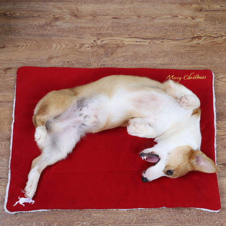 Christmas Pet Mat Super Soft Dog Mat For Christmas by ShopeSmartly