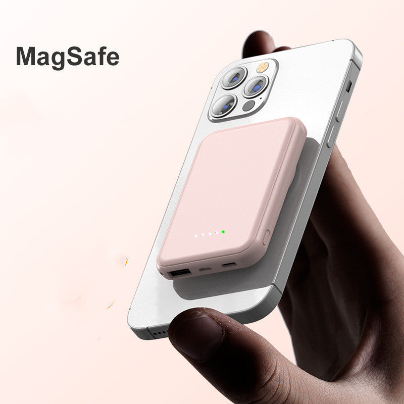 Mini Fast Charging Magnetic Wireless Power Bank 5000 MAh Portable by SHOPEEZONE