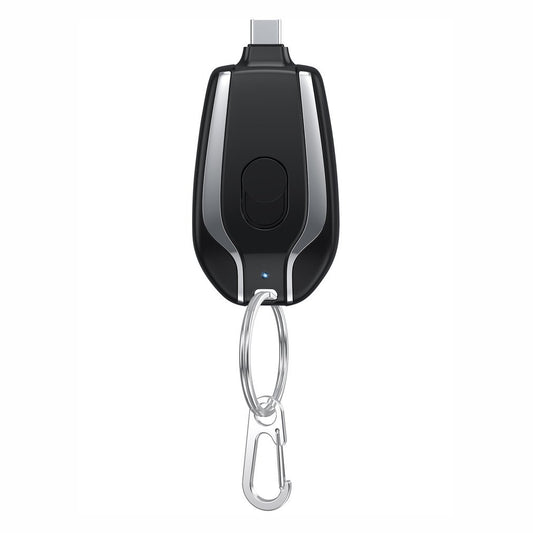 1500mAh Mini Power Emergency Pod Keychain Charger With Type-C Ultra-Compact Mini Battery Pack Fast Charging Backup Power Bank by SHOPEEZONE
