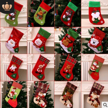 Christmas Decorations Santa Claus Socks Christmas Tree Pendant Christmas Socks Gift Bag Christmas Bag by SHOPEEZONE