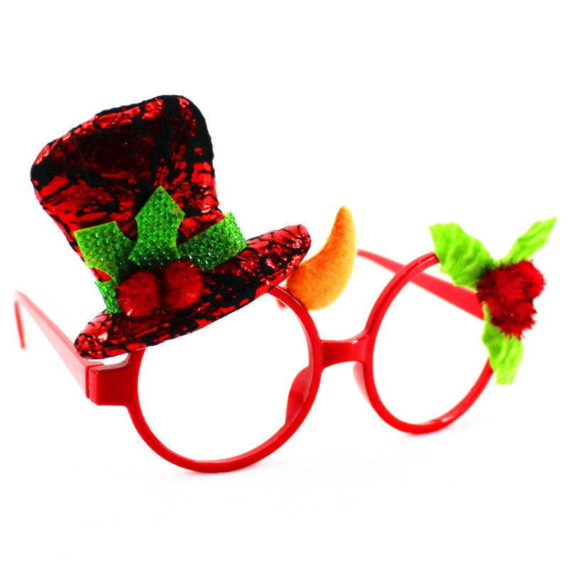 Christmas glasses frame Christmas party supplies Christmas gifts Christmas decorations glasses Santa glasses by SHOPEEZONE