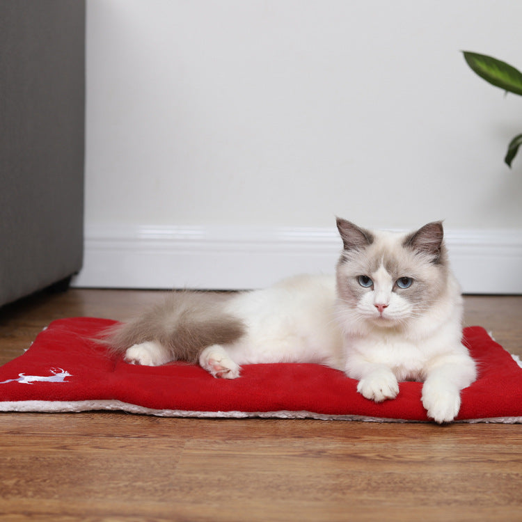 Christmas Pet Mat Super Soft Dog Mat For Christmas by ShopeSmartly