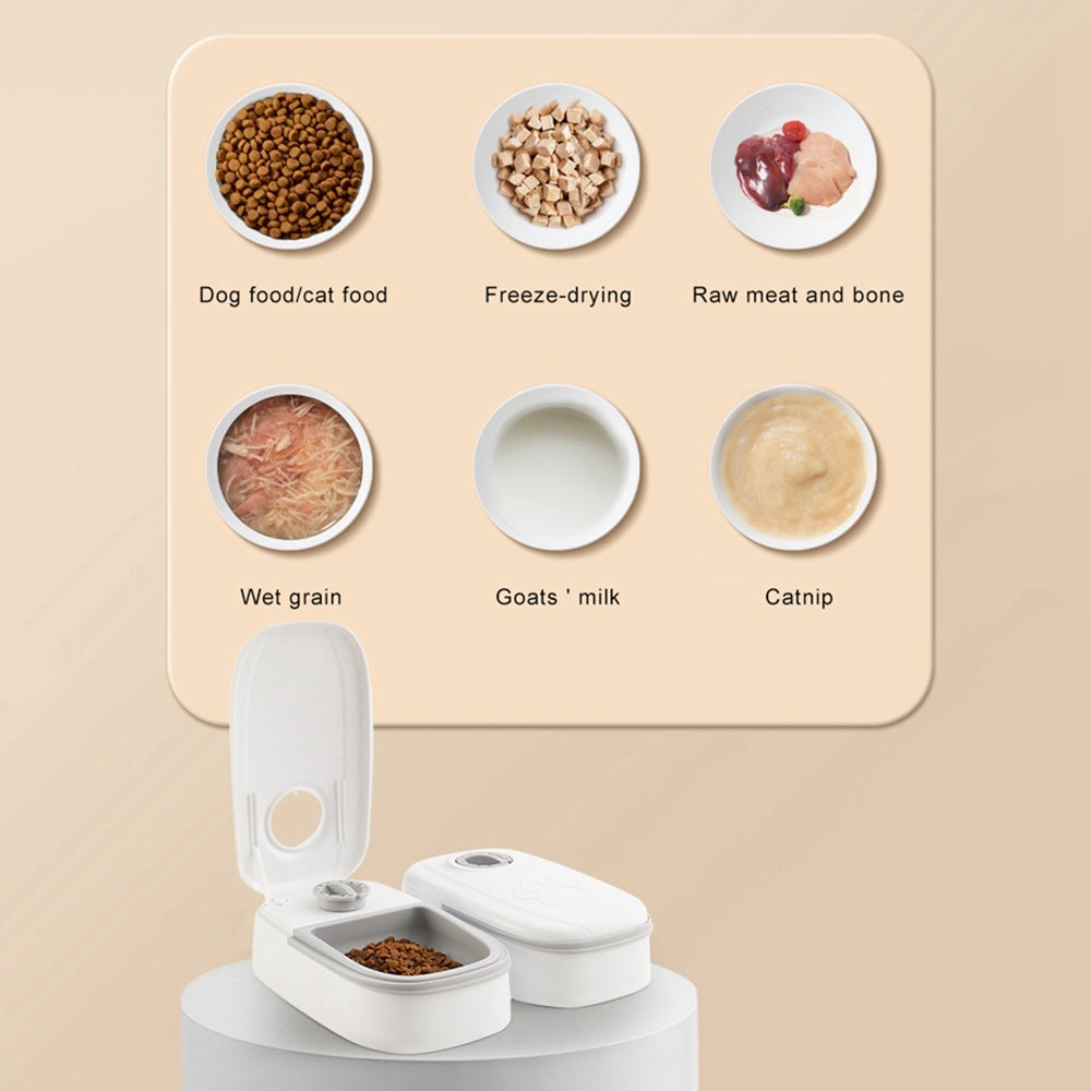 Automatic Pet Feeder Smart Food Dispenser For Cats Dogs Timer Stainless Steel Bowl Auto Dog Cat Pet Feeding Pets Supplies by SHOPEEZONE