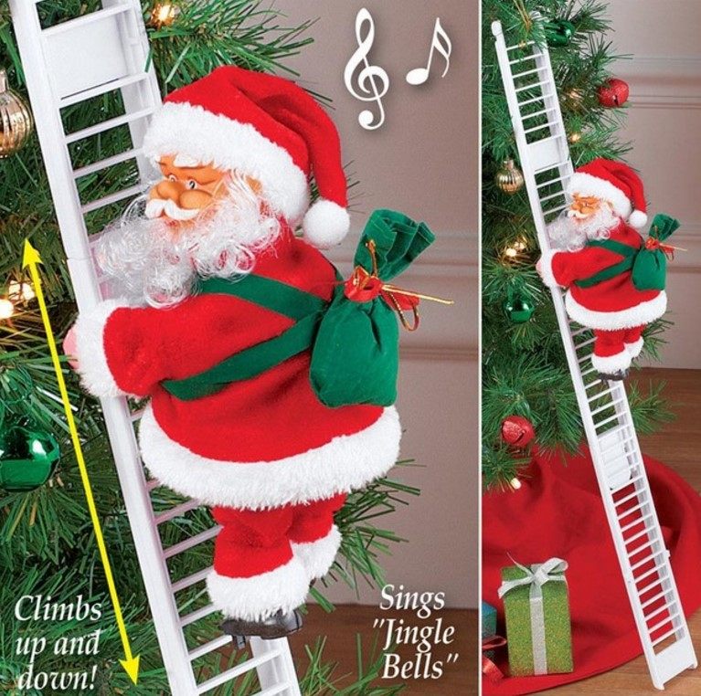 Christmas music old man doll