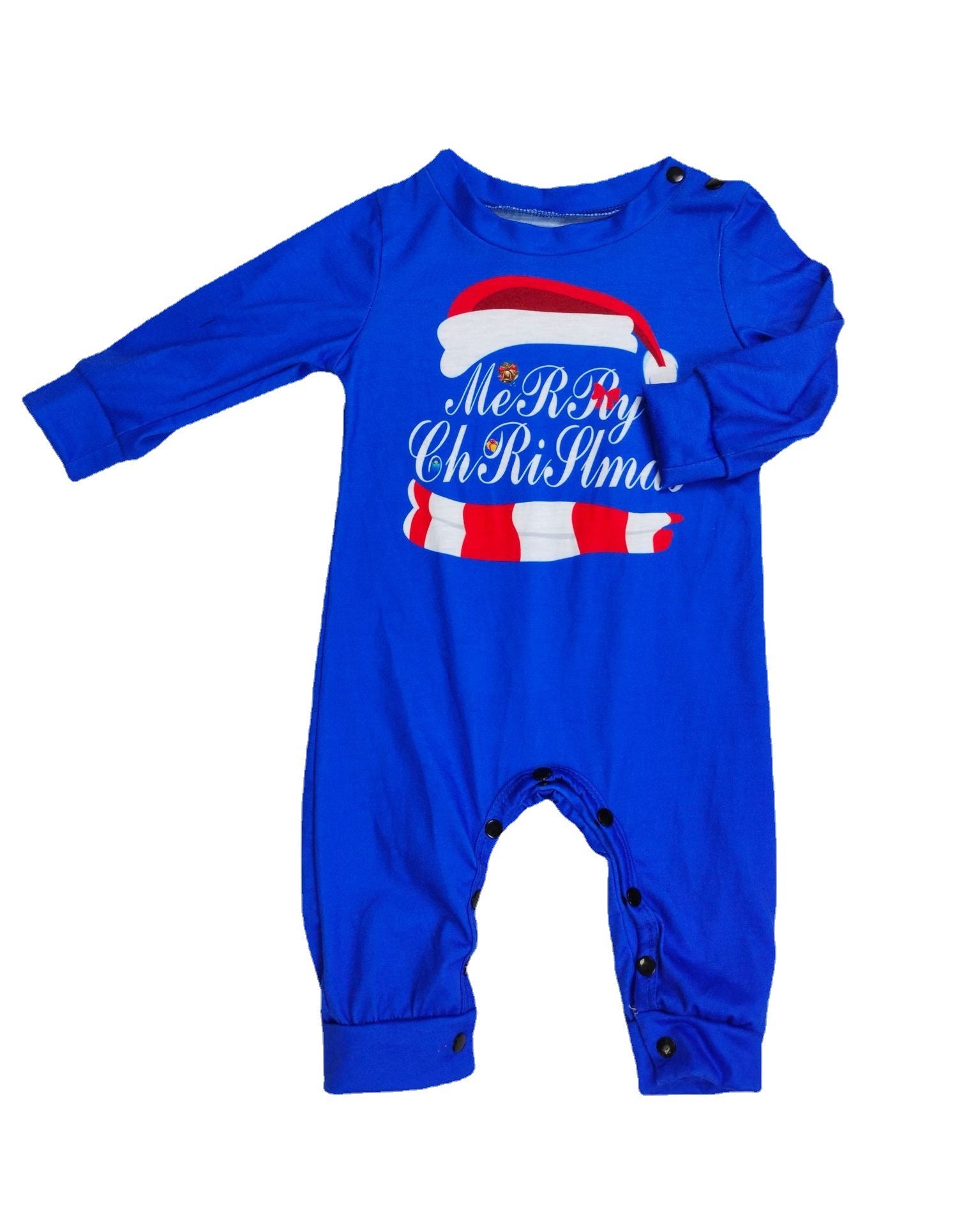 Matching Family Pajamas Sets Christmas PJ's Letter Print Top And Plaid Pants Jammies Sleepwear by SHOPEEZONE
