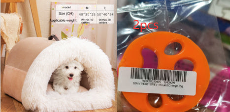 New Splice Portable Pet Nest Portable Autumn And Winter Warm Dog Nest Moisture-proof Long Fur Cat Nest Cross Border Pet Nest by SHOPEEZONE