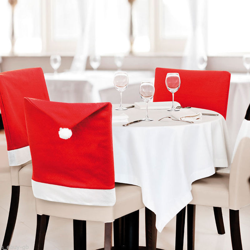 High quality Christmas Chairs Set Christmas goods table decorated Christmas hat in large quantities by SHOPEEZONE