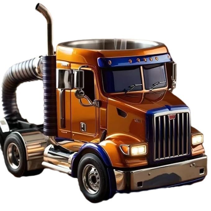 Durable Semi Truck Coffee Mug Handcrafted Family Gift Cup