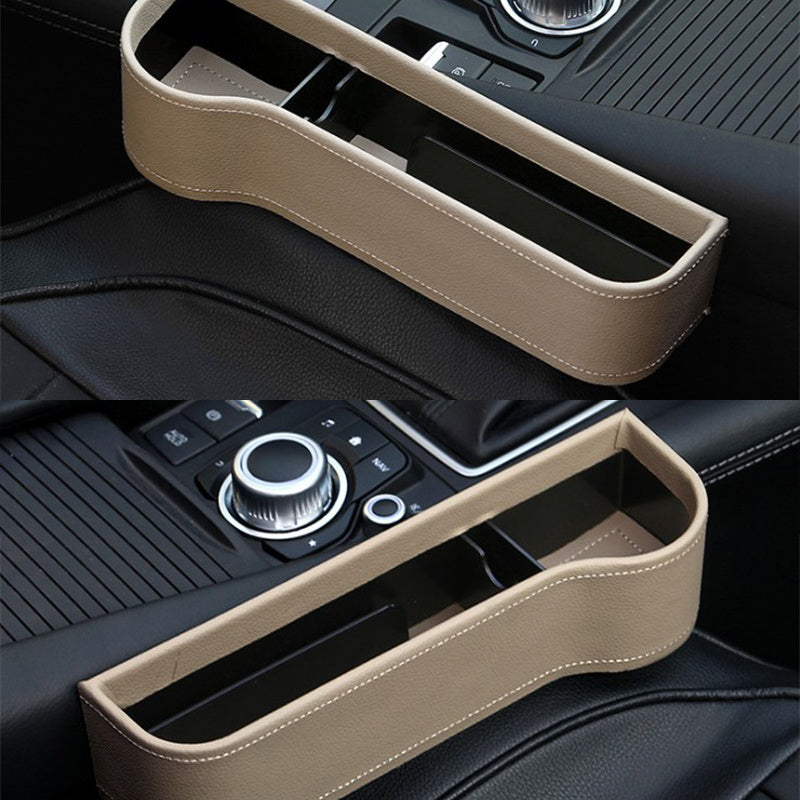 AuraAuto PU Leather Gap Box Organizer - Easy Access