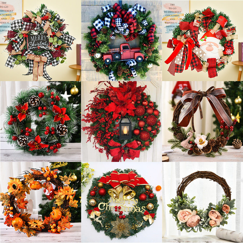Christmas Garland Window Decoration Christmas Decorations by SHOPEEZONE