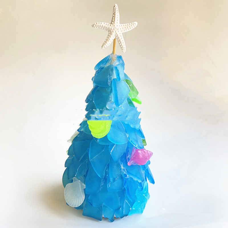 DIY Christmas Decoration Blue Christmas Tree Glass Creative Unique Decoration by SHOPEEZONE