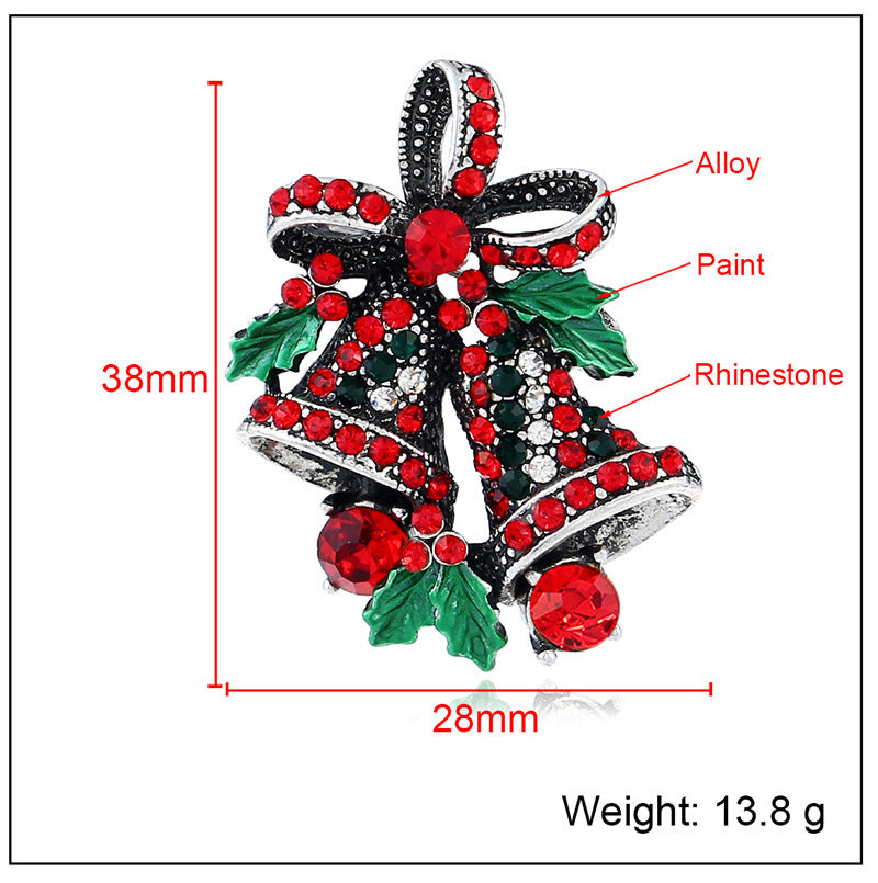 Christmas suit pin brooch by SHOPEEZONE