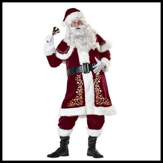 Bar Christmas Costume Adult Men and Women Santa Christmas Costume Christmas Costume by SHOPEEZONE