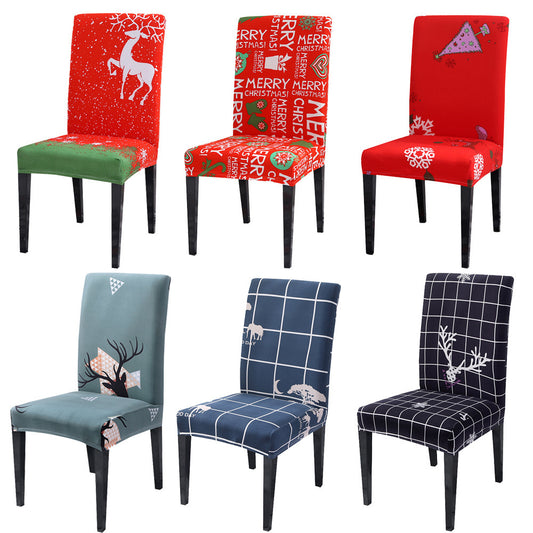 Christmas universal elastic chair cover by SHOPEEZONE