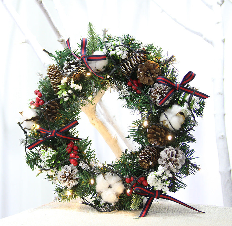 30cm 40cm Christmas Wreath Ornaments Christmas Wreath by SHOPEEZONE