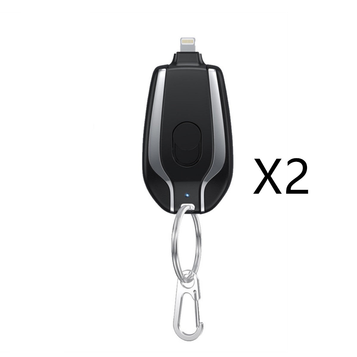 1500mAh Mini Power Emergency Pod Keychain Charger With Type-C Ultra-Compact Mini Battery Pack Fast Charging Backup Power Bank by SHOPEEZONE