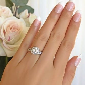 Couple Rings Wedding Engagement Rings Fashion Ladies Inlaid Diamond Rings by SHOPEEZONE