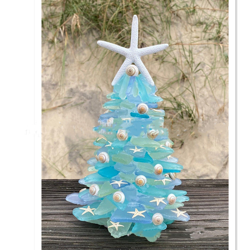 DIY Christmas Decoration Blue Christmas Tree Glass Creative Unique Decoration by SHOPEEZONE