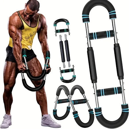 Multi-functional U-shaped Arm Strengthener Chest Trainer Adjustable Forearm Strength Exerciser Home Gym Equipment Bodybuilding by SHOPEEZONE