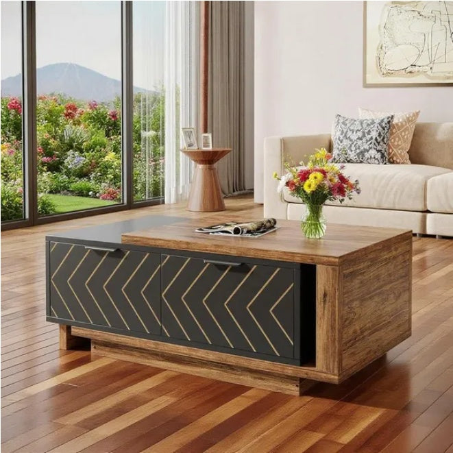 Modern Wooden Coffee Table for Contemporary Living Room
