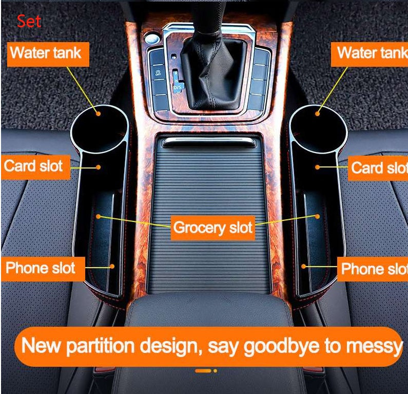 AuraAuto PU Leather Gap Box Organizer - Easy Access