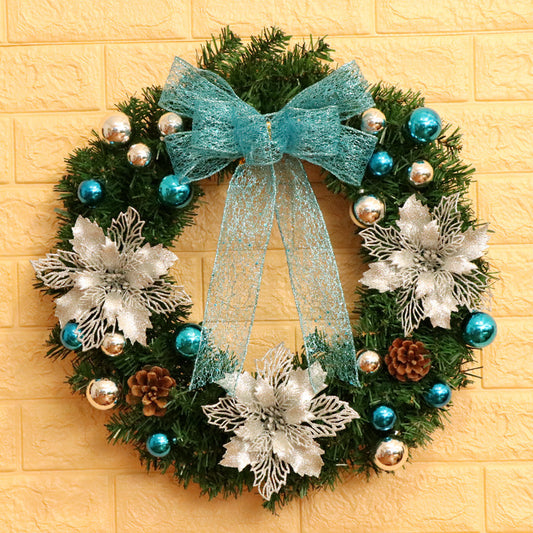 40 50 60CM Christmas Wreath Mince Rattan Ring Door Hanging Christmas Decorations, Christmas Wreath Window by SHOPEEZONE