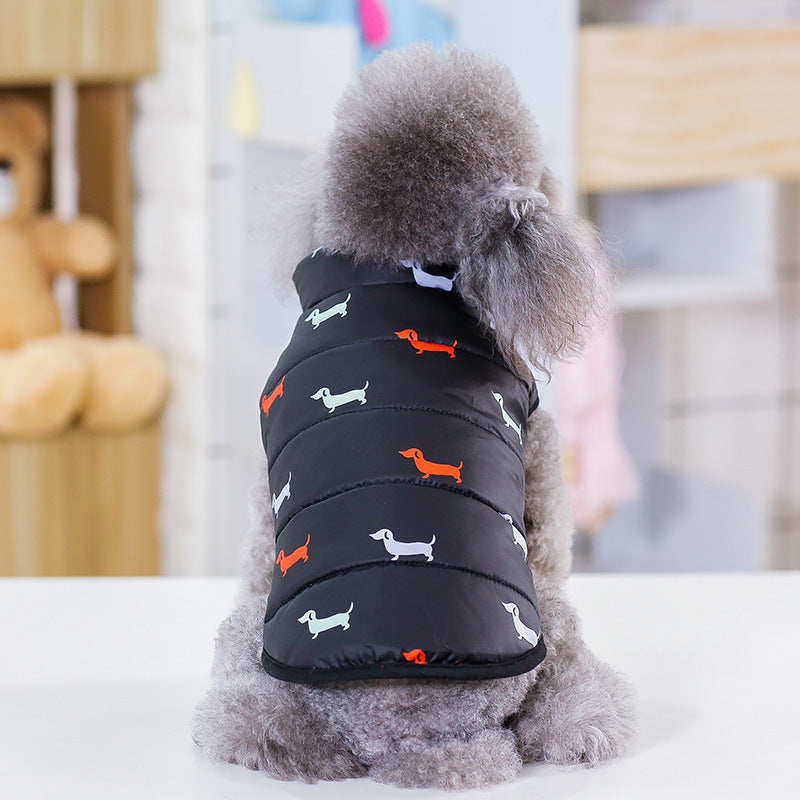 Cotton Casual Dog Vest for Dogs: Black, Dark Blue, S-XXL