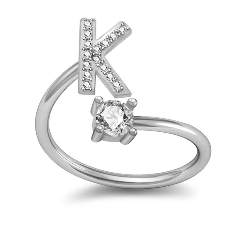 26 Letter English Rings Jewelry by SHOPEEZONE