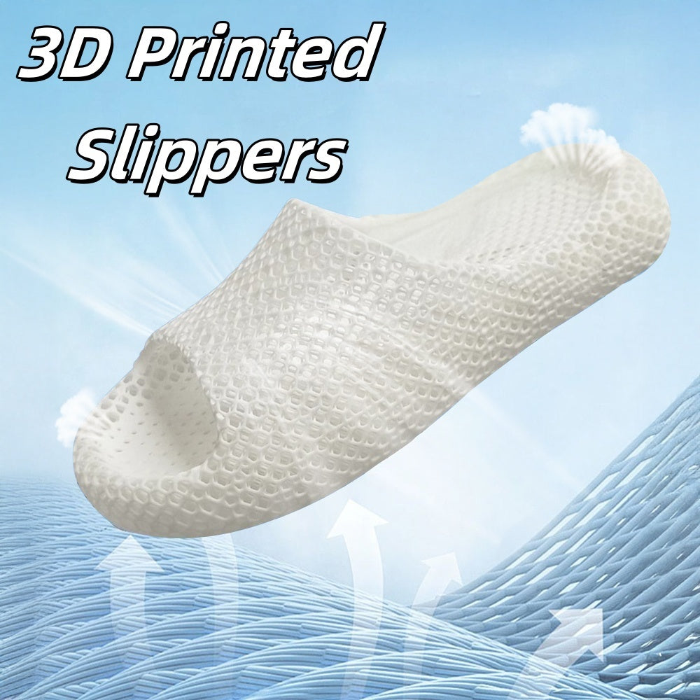 3D Printing Slippers Soft Breathable Waterproof Non-slip Slippers For Women Men Indoor And Outdoor Sports Shoes by SHOPEEZONE