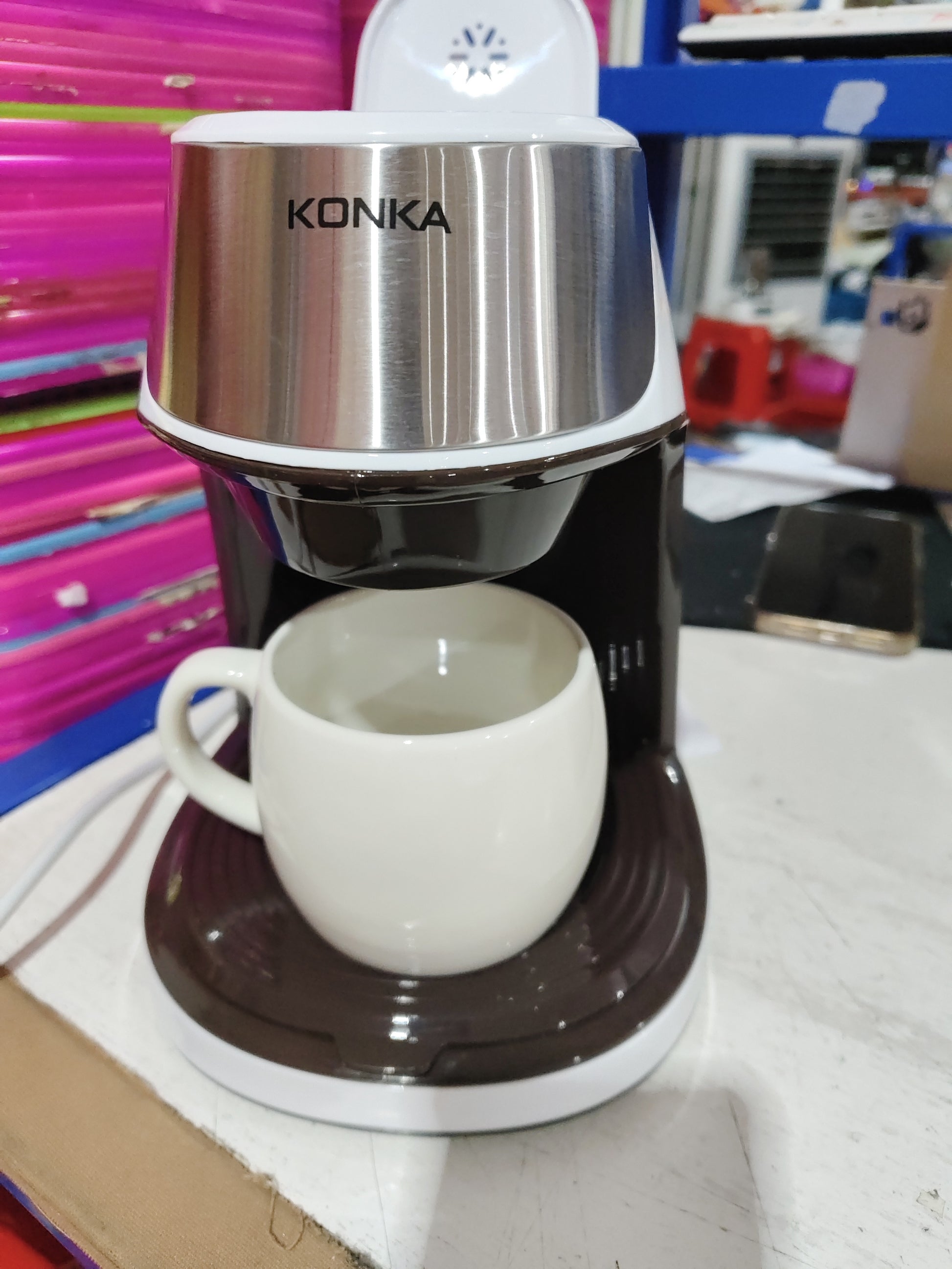 New Coffee Machine Fully Automatic Home Office Mini American Small Portable Coffee Maker by SHOPEEZONE