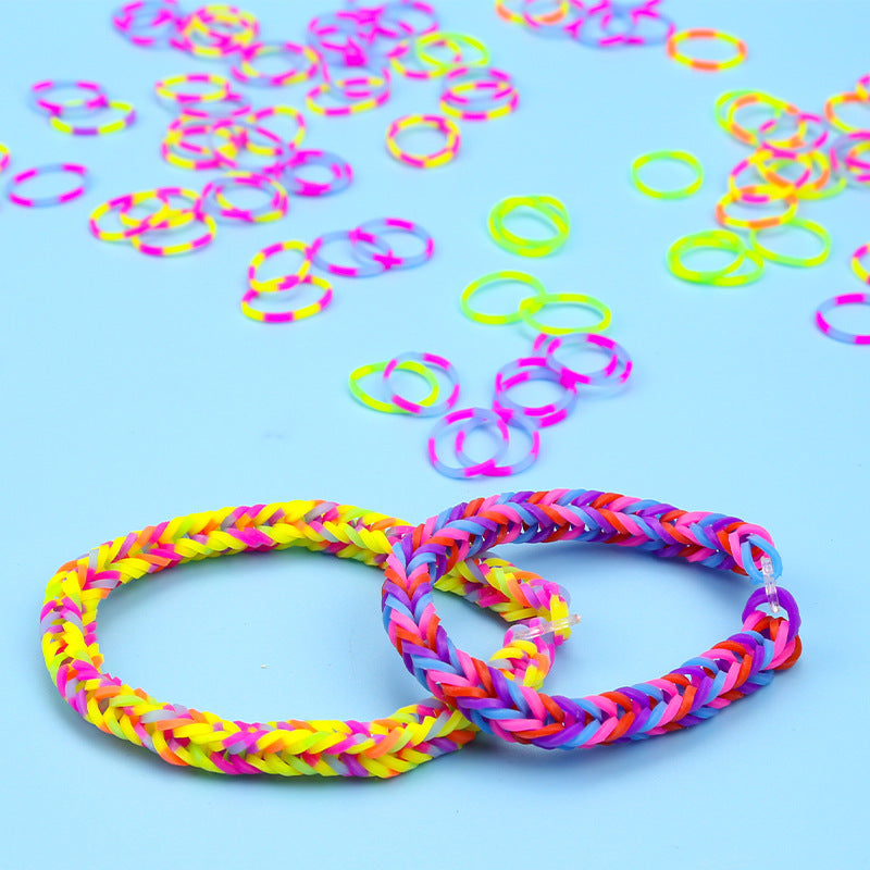 Colorful rubber band braided suit